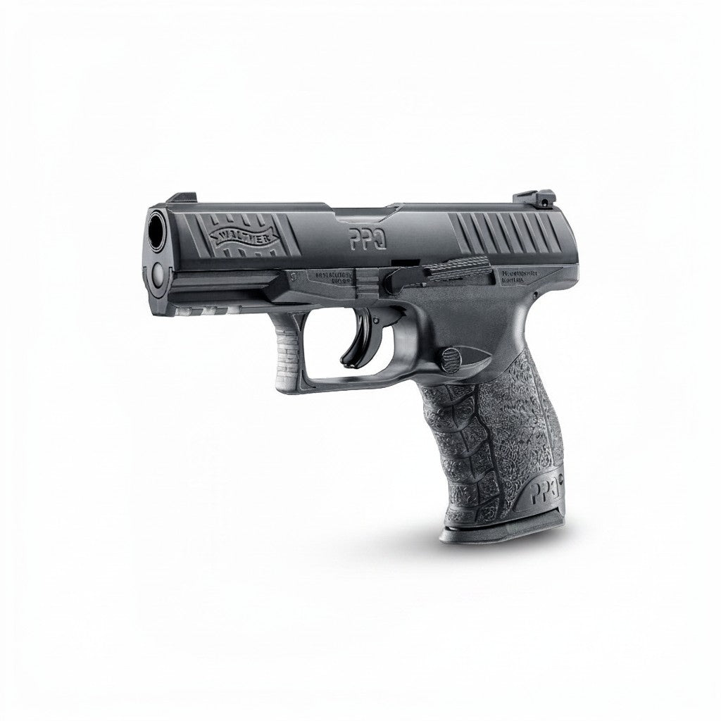 id-paintball Walther PPQ M2 T4E Trainingspistole im Kaliber .43 mit schwarzem Polymergriffstück und ergonomischem Design