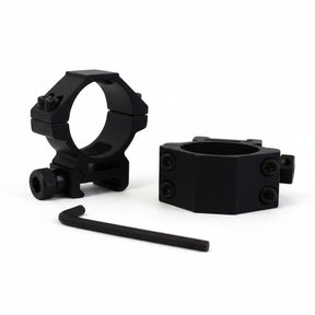 id-paintball Zielfernrohr-Montageringe 25,4mm schwarz für Picatinny-Schienen mit Inbusschlüssel