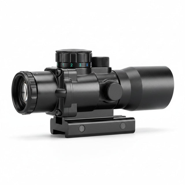 id-paintball UX RS 4x32 TacDot Zielfernrohr in Schwarz mit beleuchtetem Absehen und Picatinny-Montage