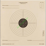 id-paintball ISSF Luftgewehr Zielscheibe 17x17 cm aus Karton mit 10-Teilung für präzises Schießtraining