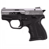 id-paintball Zoraki 906 Schreckschusspistole in Chrom und Schwarz mit ergonomischem Polymer-Griffstück
