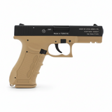 id-paintball Zoraki 917 Desert Gas- und Signalpistole in 9mm P.A.K. mit beigem Polymer-Griffstück und schwarzem Schlitten