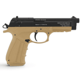 id-paintball Zoraki 918 Schreckschusspistole in Desert und Schwarz mit ergonomischem Griff und Zubehörschiene