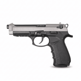 id-paintball Zoraki 918 Schreckschusspistole in Titan und Schwarz mit 9mm PAK Kaliber und ergonomischem Griff