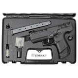id-paintball Zoraki 925 Schreckschusspistole im Koffer mit zwei Magazinen, Reinigungsbürste und Öl