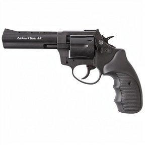 id-paintball Zoraki R1 4,5 Zoll Schreckschussrevolver in Schwarz mit 6-Schuss-Trommel und ergonomischem Griff