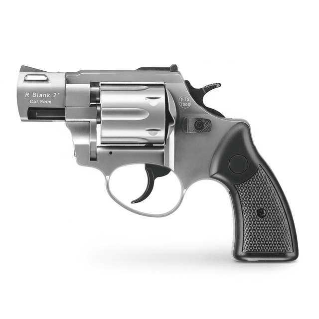 id-paintball Zoraki R2 Titan Schreckschussrevolver in 9mm R.K. mit 2-Zoll-Lauf und schwarzem Griff