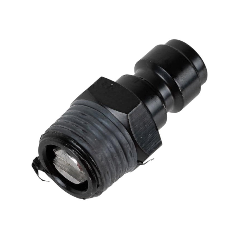 Schwarzer PowAir MicroMax Paintball HPA-Füllnippel aus Metall mit integriertem Mikrofilter als Ersatzteil