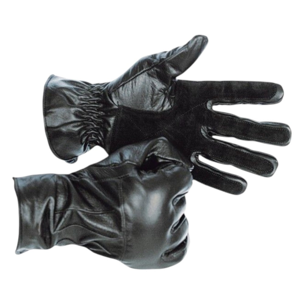 Metallstaubhandschuh Leder Schnitthemmend Schwarz