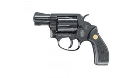 Smith & Wesson Chiefs Special Gasrevolver im Kaliber 9 mm R.K. mit 5-Schuss-Trommel und klassischer Snubby-Bauform.