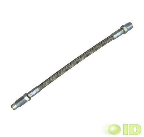 Original Tippmann Stahlflexschlauch TA02062 beziehungsweise 98-09N mit 8 3/8 Zoll Länge und Bördelanschlüssen.