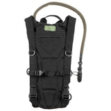 Trinkrucksack Extreme 2,5L Schwarz mit Trinkschlauch, gepolstertem Rücken und kompaktem Design für Outdoor und Airsoft.