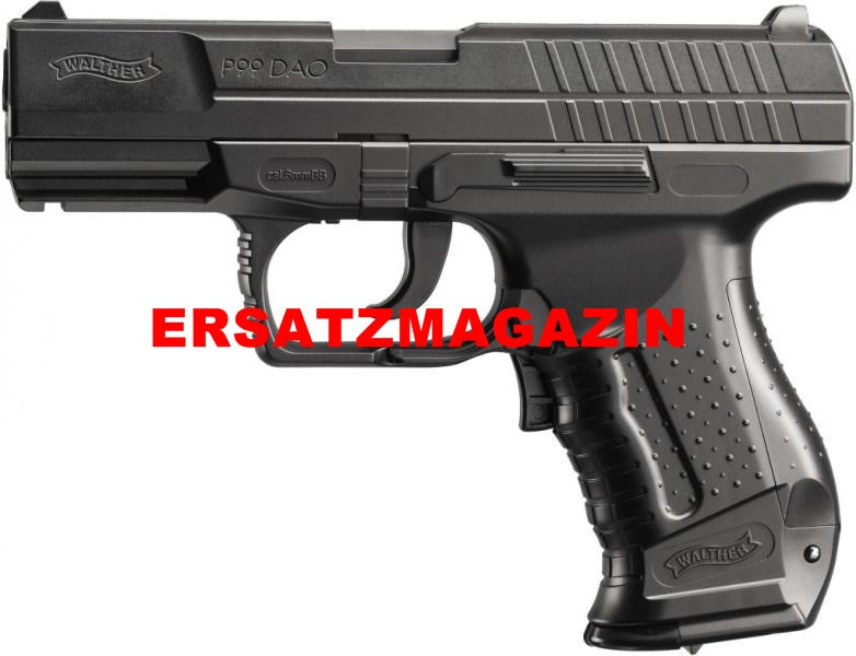 Walther P99 DAO AEG Magazin 16 Schuss für 6 mm BB Airsoft Pistole kompakt und zuverlässig.